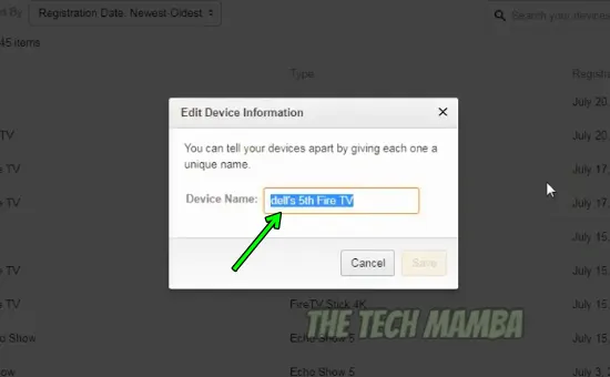 how to rename firestick on app