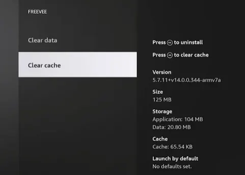 Cleaning Firestick Cache