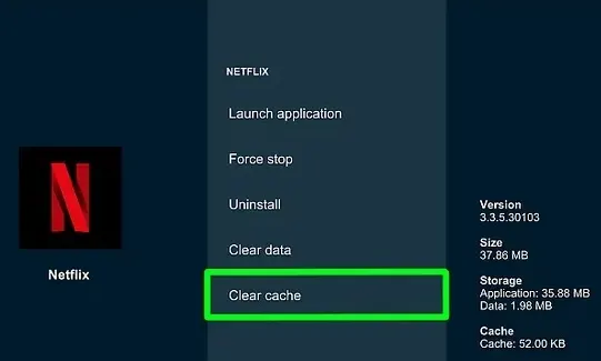 Clearing Netflix App Cache or Data