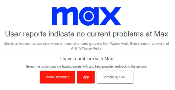 Check HBO MAX Servers Status