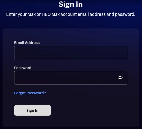 Login Your MAX Account